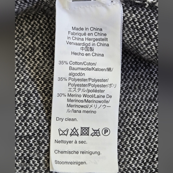 J. Crew Sophie Open Front Sweater Blazer Glen Plaid Wool Blend Size Medium - Picture 12 of 16